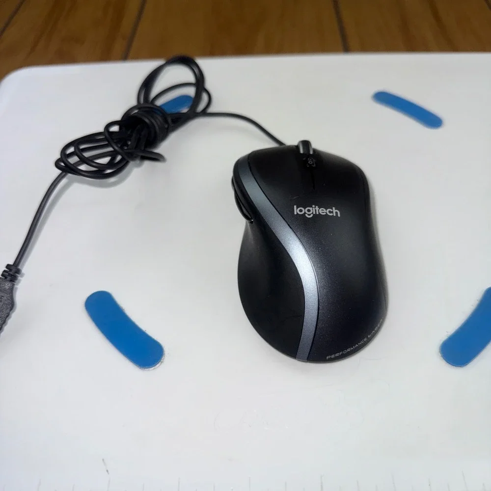 Logitech M-U0007 Performance Laser Corded USB Mouse Black Grey 810-004116